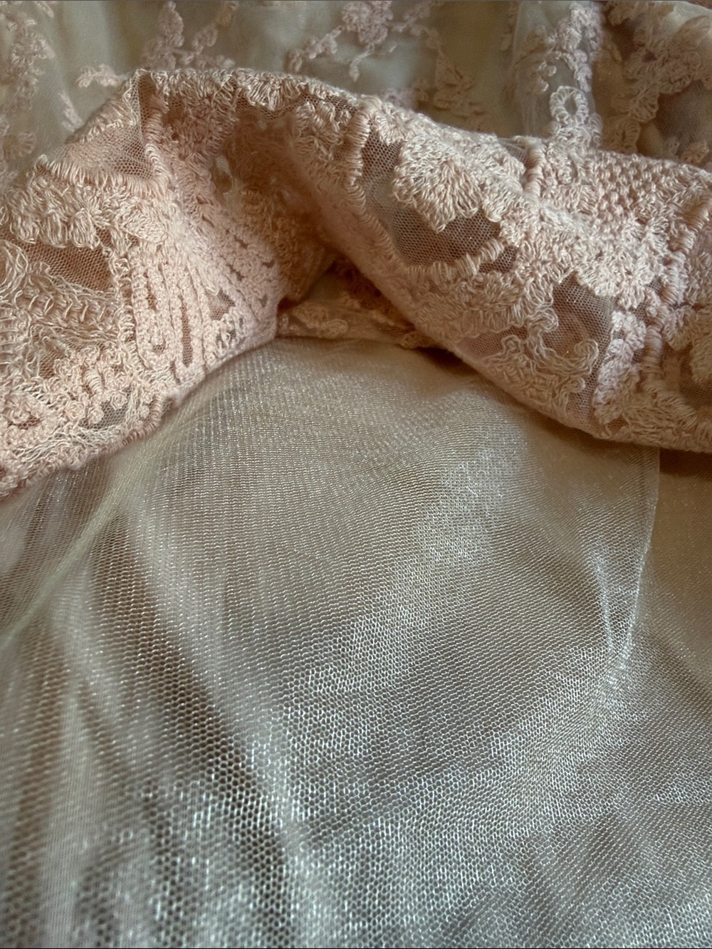 Forever That Girl Women's Lace Flutter Sleeve Blouse in Blush - Picture 14 of 14